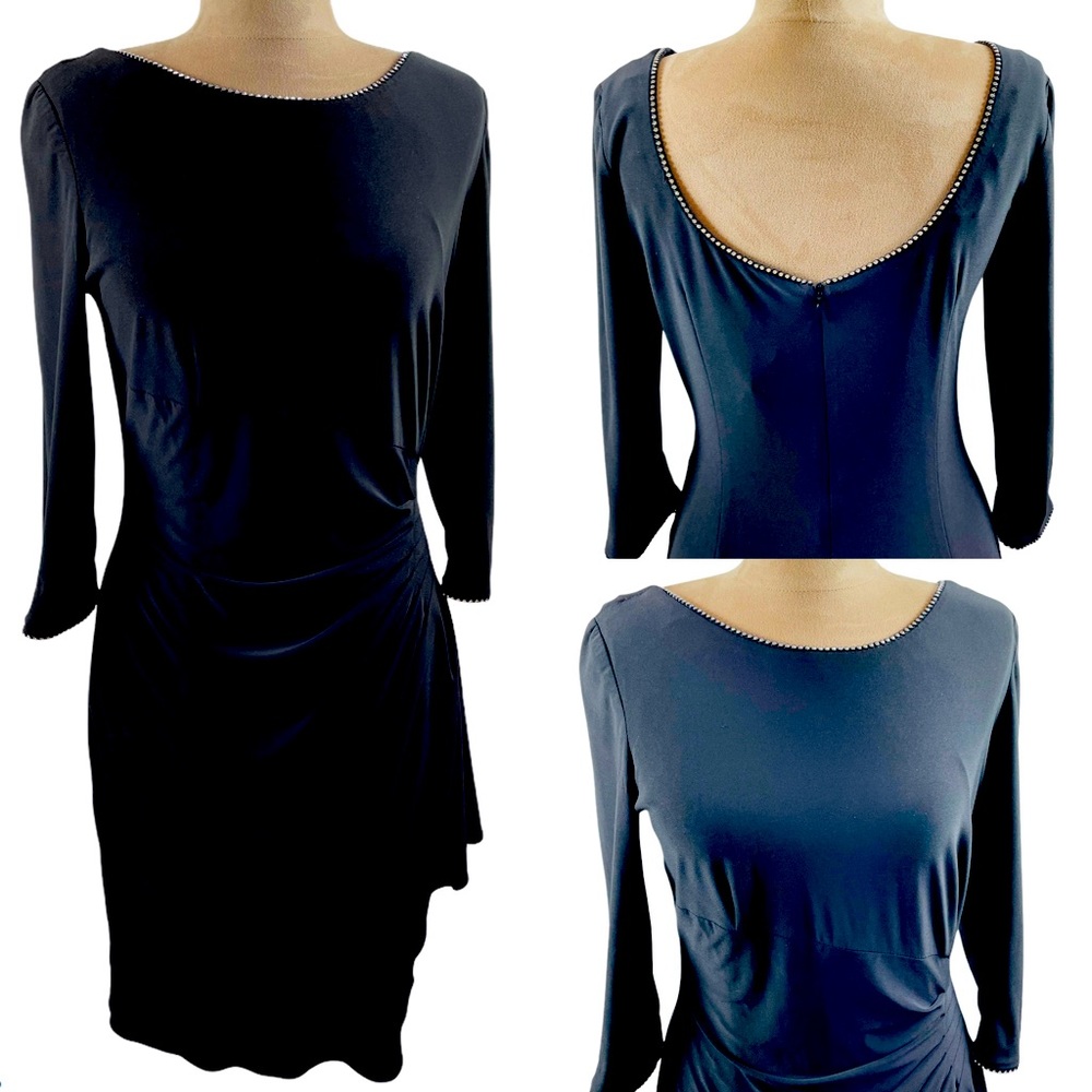Alex Evenings Jeweled Fitted Dress